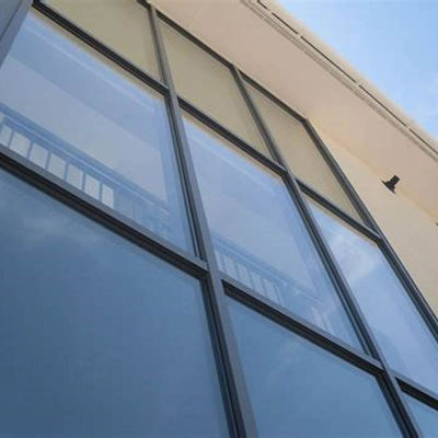 79% Sistema de paredes cortinas de vidrio solar Paredes cortinas arquitectónicas Ventanas Residenciales Disposición de calor Paredes de vidrio comerciales exteriores