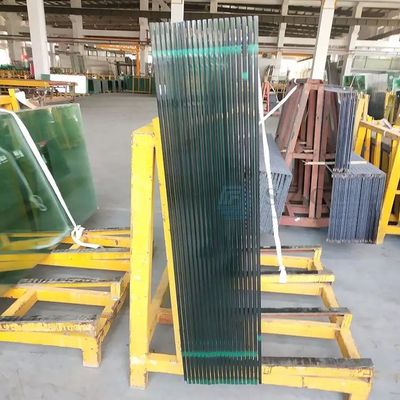 Borde pulido fino, corte a medida, vidrio templado de seguridad transparente de bajo contenido de hierro para construcción