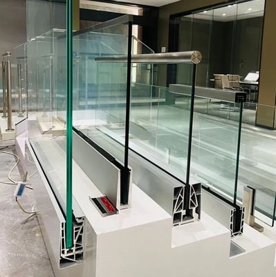 Posición barandillas de cubierta mangueras para apartamentos de complejo de aluminio vidrio U canal de vidrio valla balaustrada barandilla posición