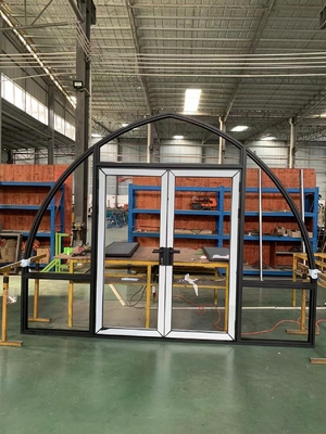 5+12A+5 MM vidrio aislante con perfil de aluminio 6063-T5 para puertas y ventanas en forma de arco