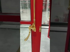 ventana de vidrio arqueada personalizada con marco de aluminio